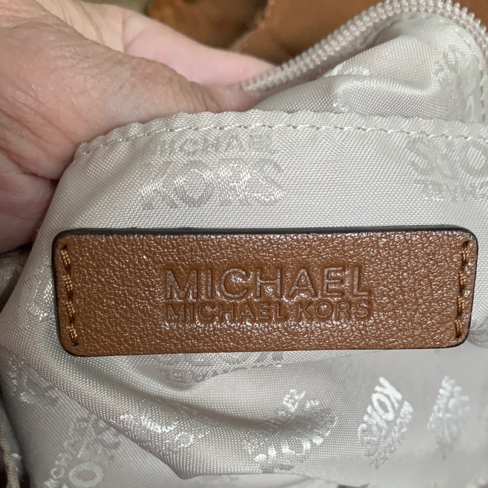 Michael Kors Tan Leather Hobo Bag - Picture 4 of 6